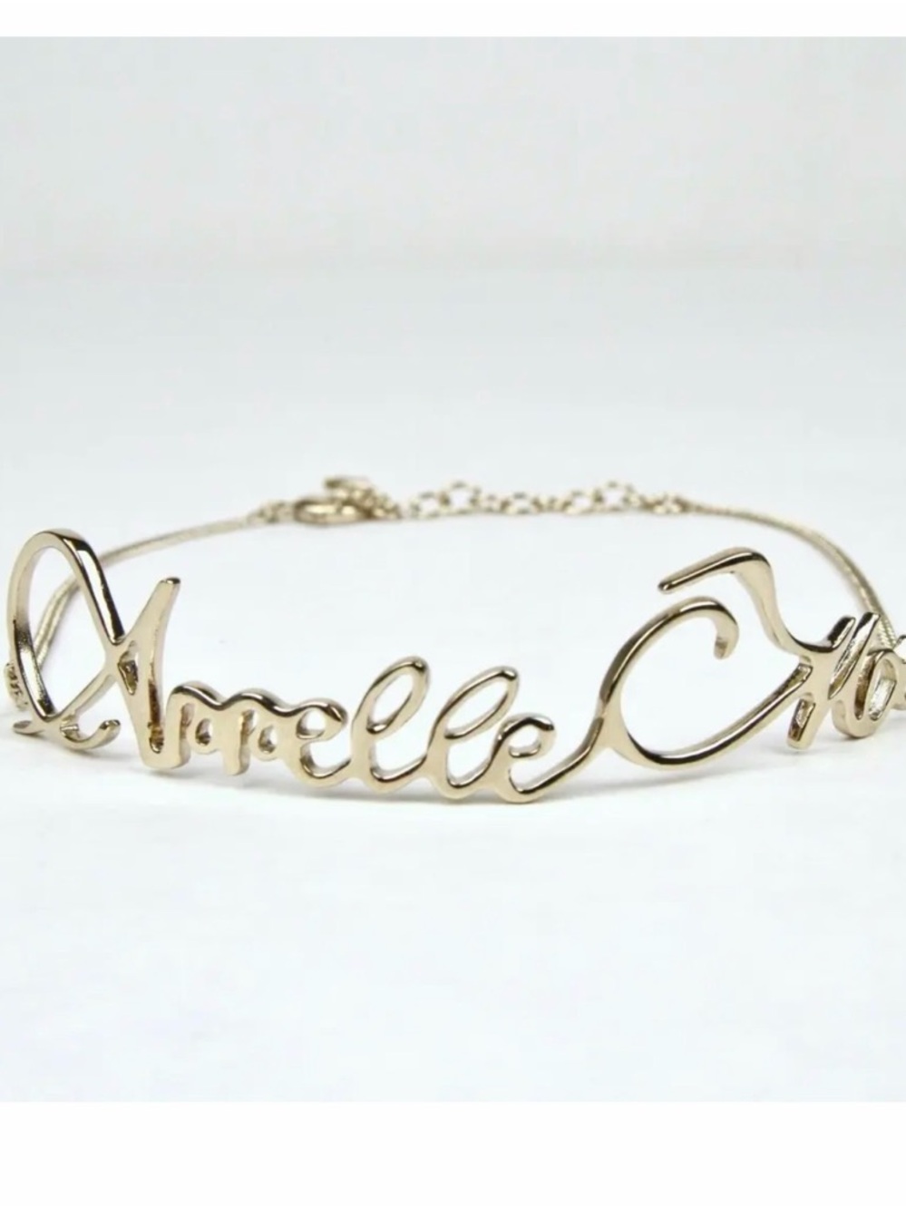 YSL “Appelle Moi” script choker necklace